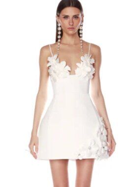 chinese dress ladies Nathalie Maxi Dress With Lace Details Ciel / Blanc